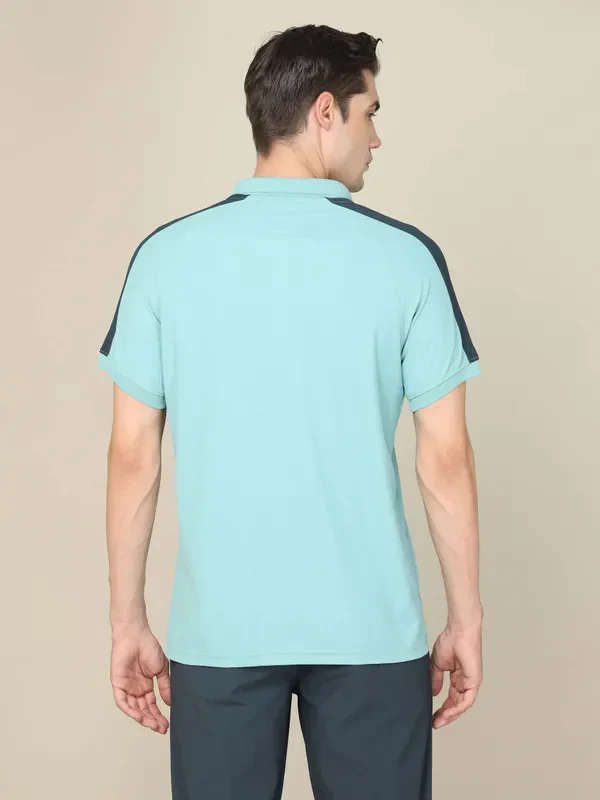 Men Colorblock Slim Fit Polo T-shirt with MATPIQ - Image 3