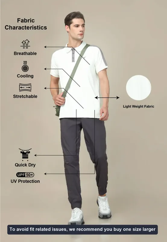 Men Colorblock Slim Fit Polo T-shirt with MATPIQ - Image 4