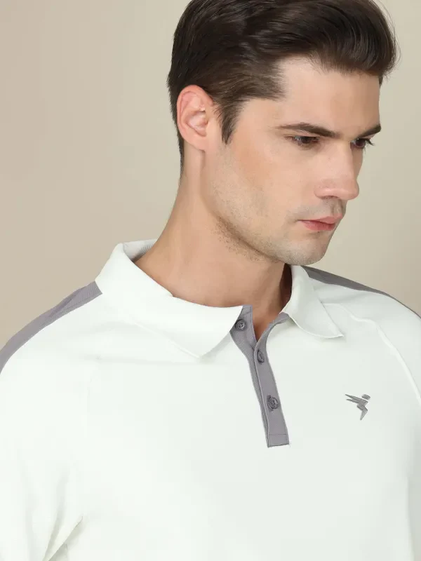 Men Colorblock Slim Fit Polo T-shirt with MATPIQ - Image 6