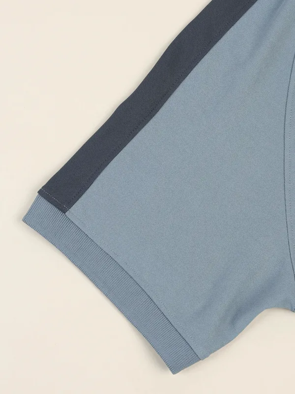 Men Colorblock Slim Fit Polo T-shirt with MATPIQ - Image 8