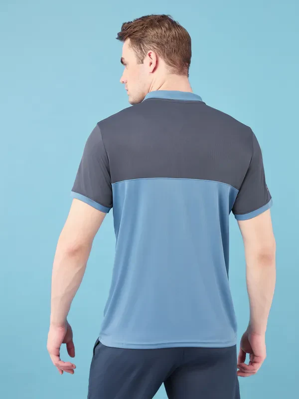 Men Colorblock Slim Fit Polo T-shirt with TECHNO COOL+ - Image 2
