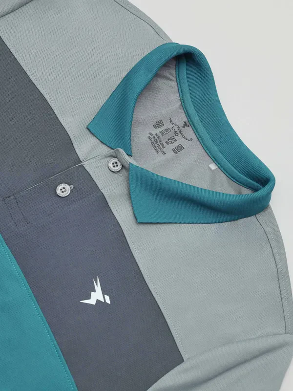 Men Colorblock Slim Fit Polo T-shirt with TECHNO COOL+ - Image 7