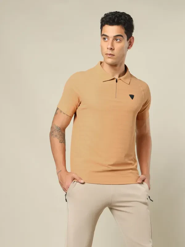 Men Self Design Regular Fit Combo of 2 Polo T-shirt - Image 2