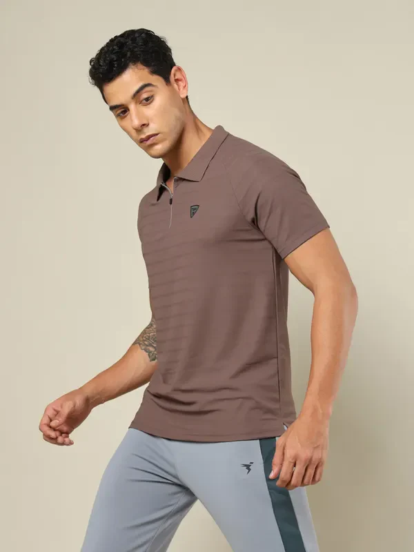 Men Self Design Regular Fit Combo of 2 Polo T-shirt - Image 5