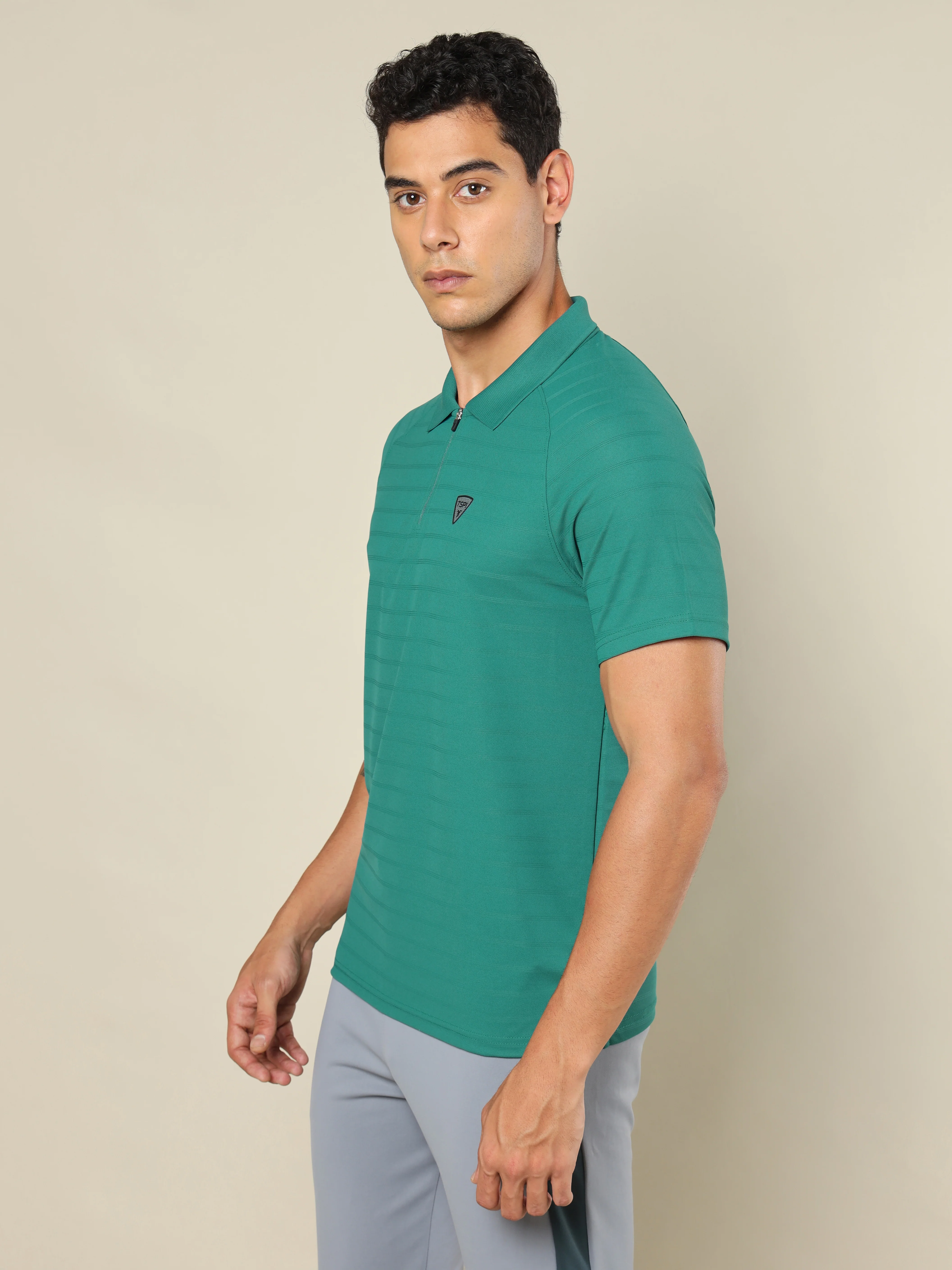 Men Self Design Regular Fit Combo of 2 Polo T-shirt - Image 5