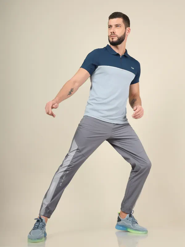 Men Colorblock Slim Fit Polo T-shirt with TECHNO COOL+ - Image 5