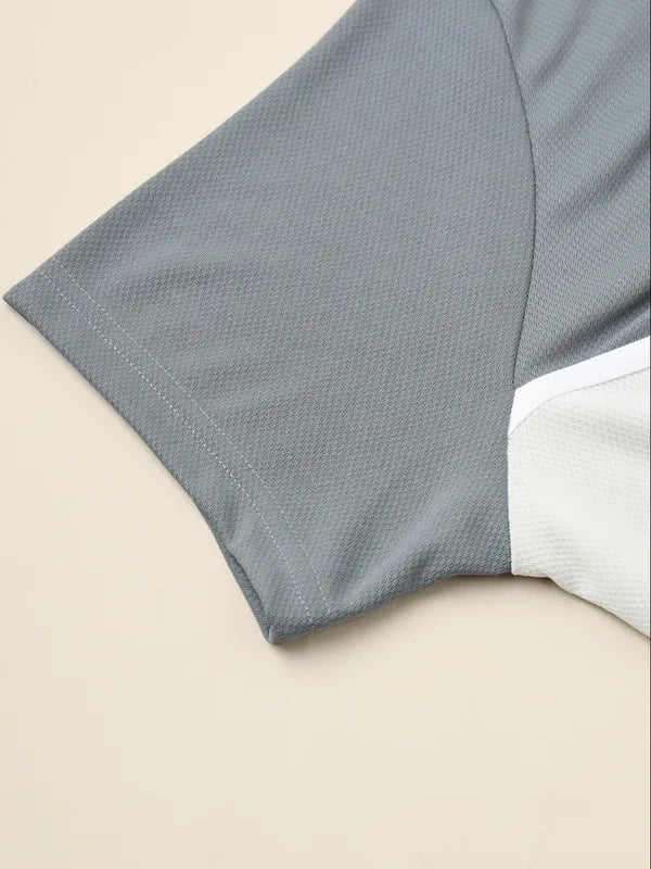 Men Colorblock Slim Fit Polo T-shirt with TECHNO COOL+ - Image 8