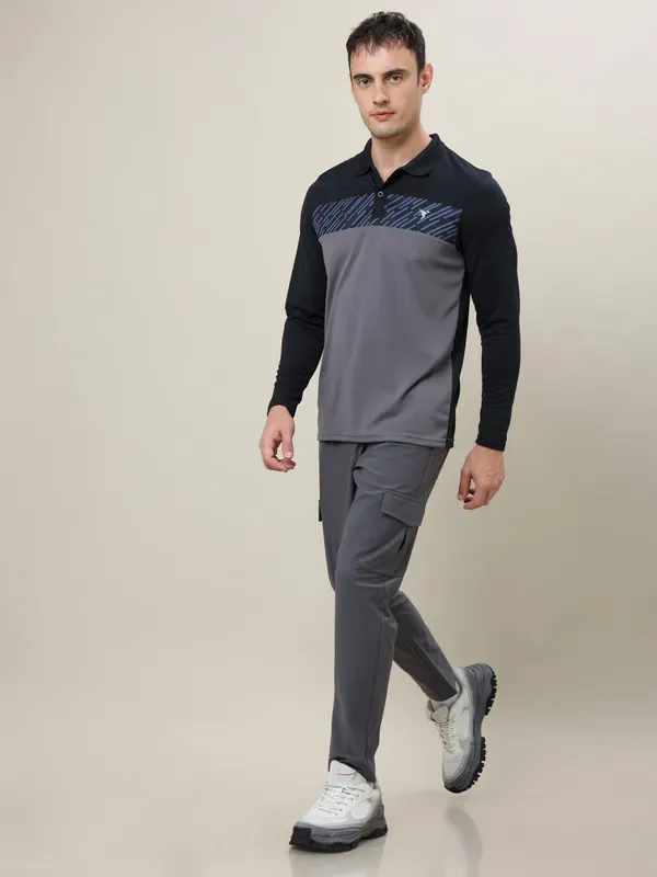 Men Colorblock Slim Fit Polo T-shirt with TECHNO COOL+ - Image 5