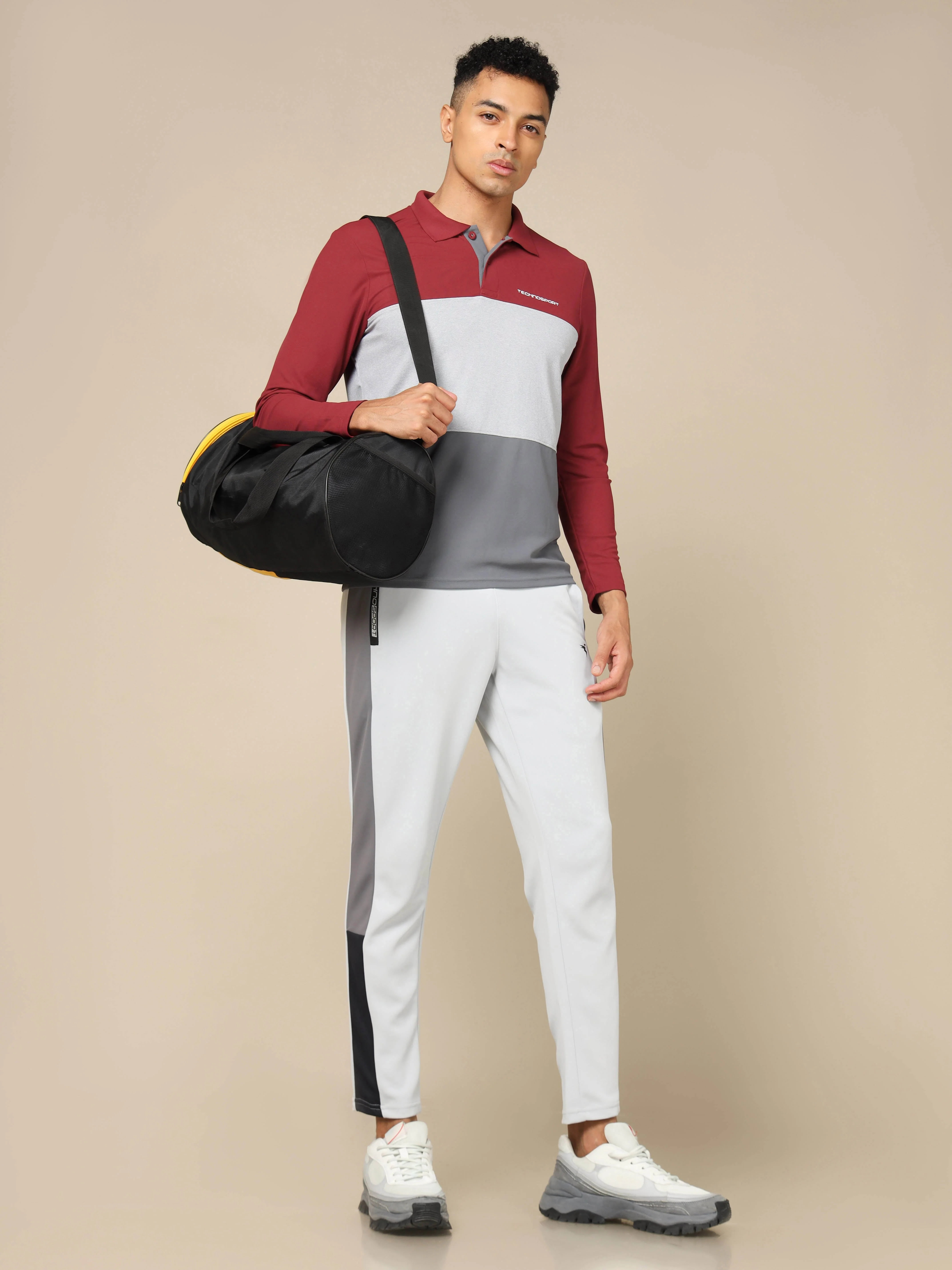 Men Solid Slim Fit Polo T-shirt with MATPIQ - Image 5