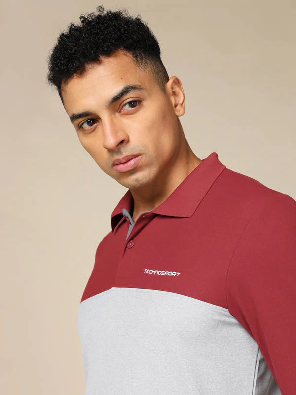 Men Solid Slim Fit Polo T-shirt with MATPIQ - Image 6