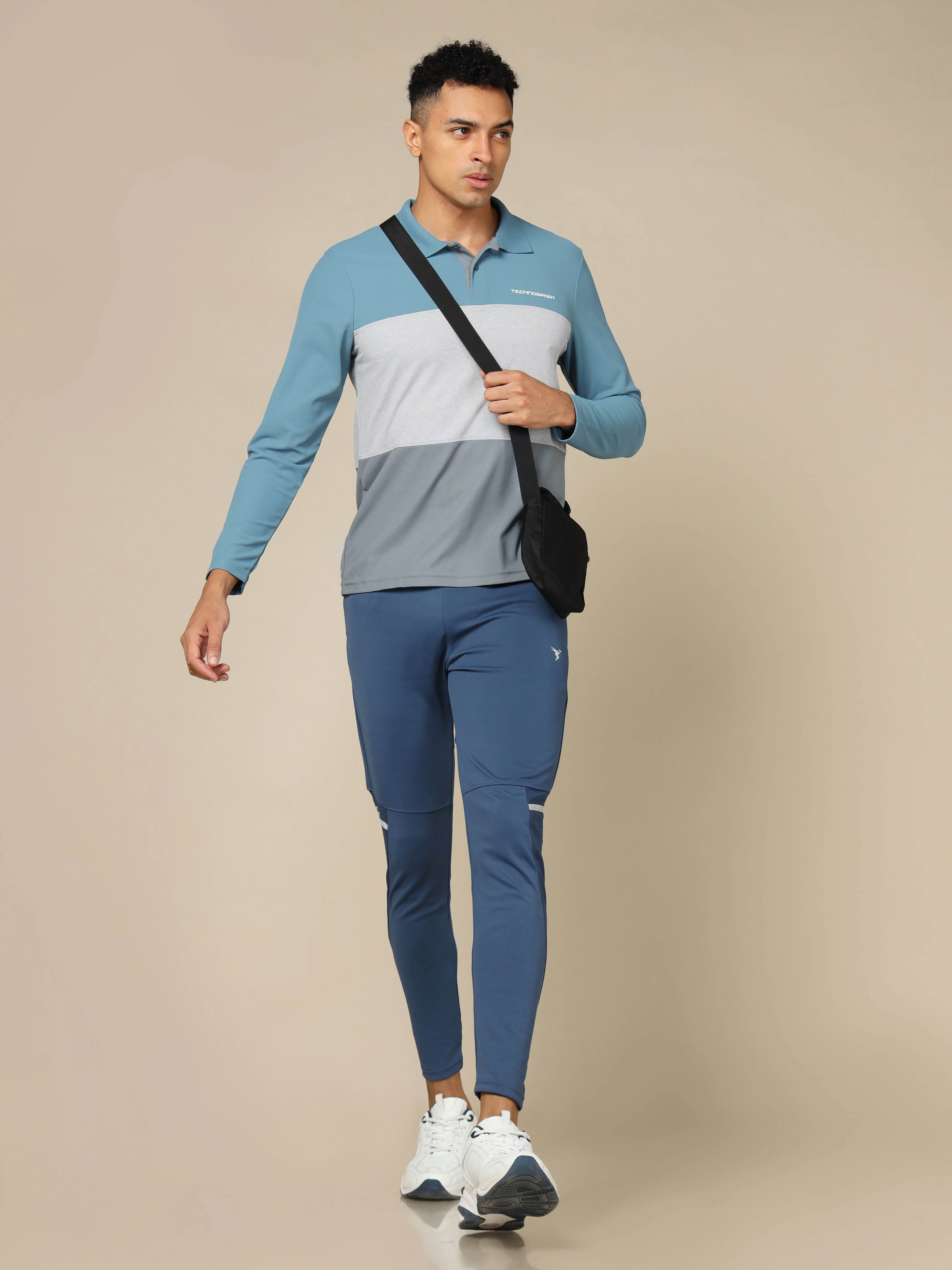 Men Solid Slim Fit Polo T-shirt with MATPIQ - Image 5