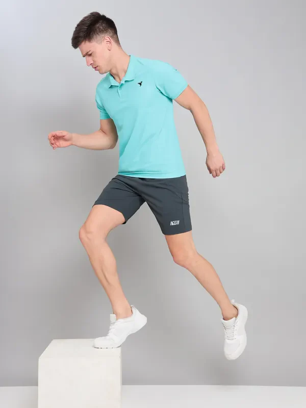 Men Solid Slim Fit Polo T-shirt with MATPIQ - Image 6