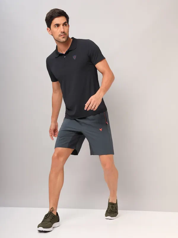 Men Self Design Slim Fit Polo T-shirt with AIRTEX STRIPES - Image 2