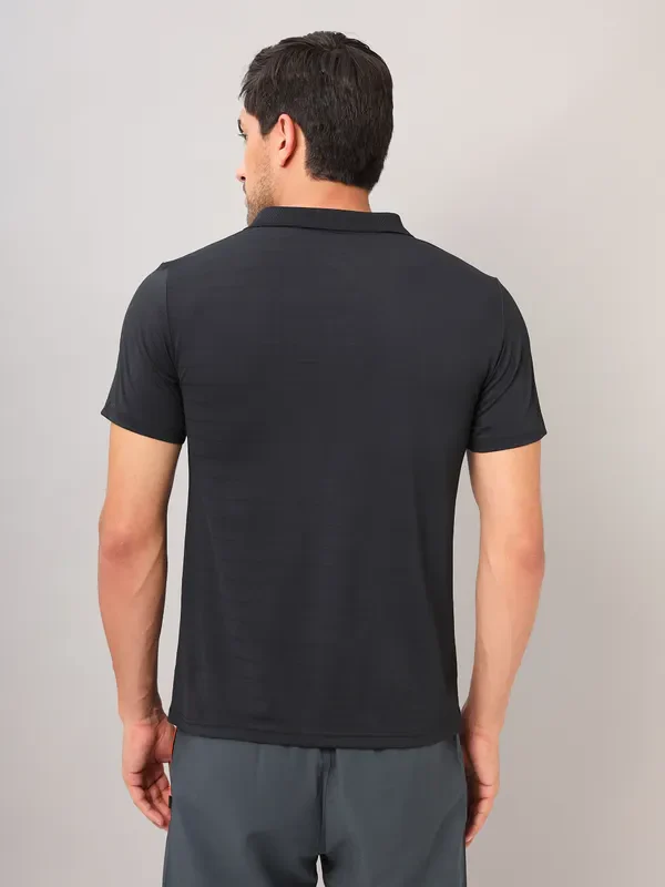 Men Self Design Slim Fit Polo T-shirt with AIRTEX STRIPES - Image 4