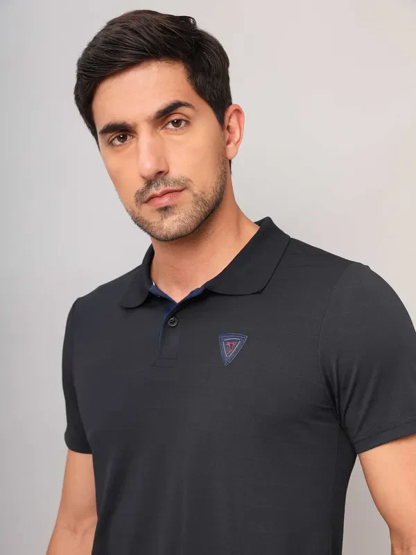 Men Self Design Slim Fit Polo T-shirt with AIRTEX STRIPES - Image 6