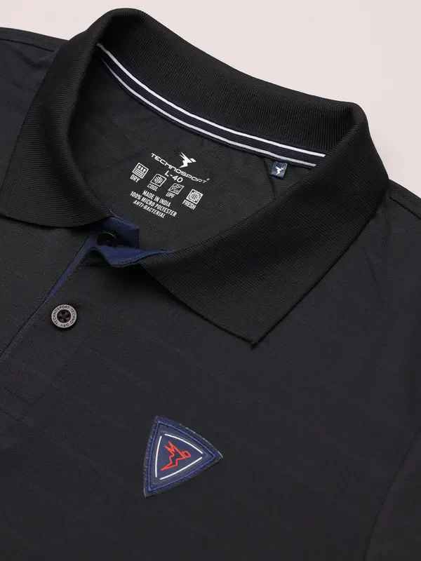 Men Self Design Slim Fit Polo T-shirt with AIRTEX STRIPES - Image 7