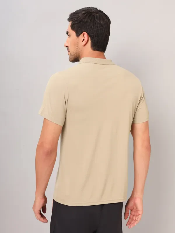 Men Self Design Slim Fit Polo T-shirt with AIRTEX STRIPES - Image 3