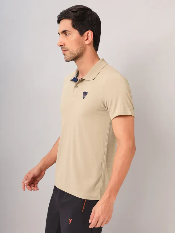 Men Self Design Slim Fit Polo T-shirt with AIRTEX STRIPES - Image 4