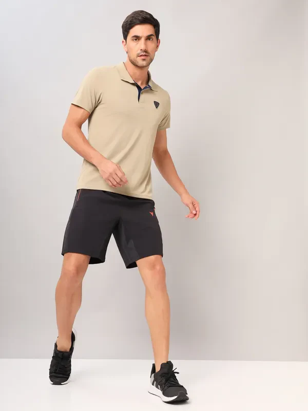 Men Self Design Slim Fit Polo T-shirt with AIRTEX STRIPES - Image 5