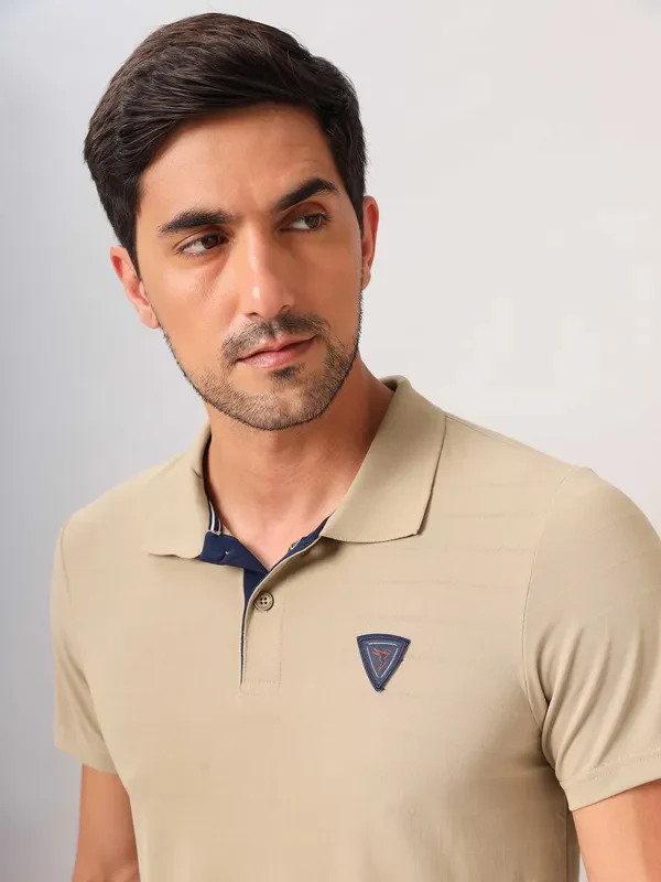 Men Self Design Slim Fit Polo T-shirt with AIRTEX STRIPES - Image 8