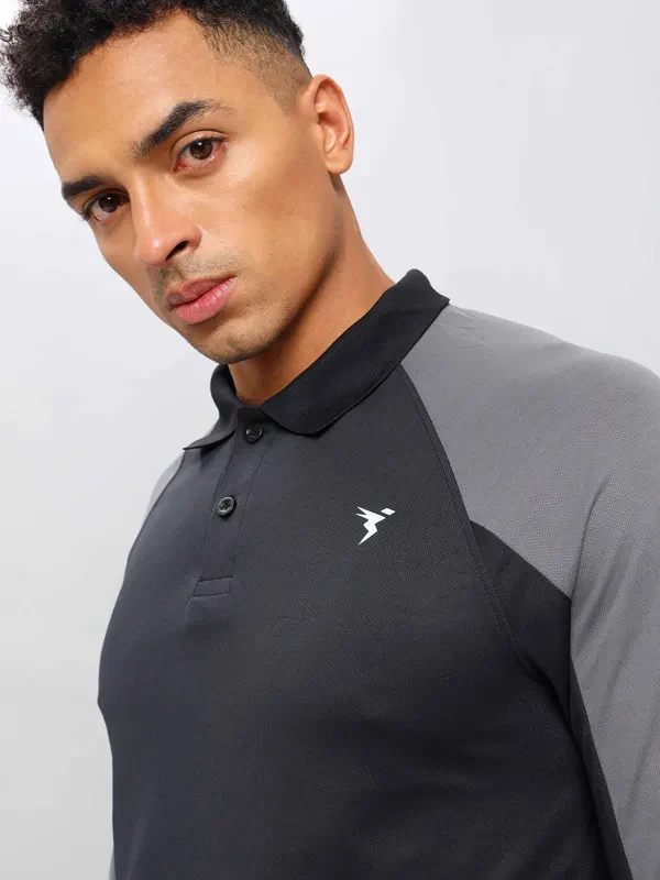 Men Colorblock Slim Fit Polo T-shirt with TECHNO COOL+ - Image 7