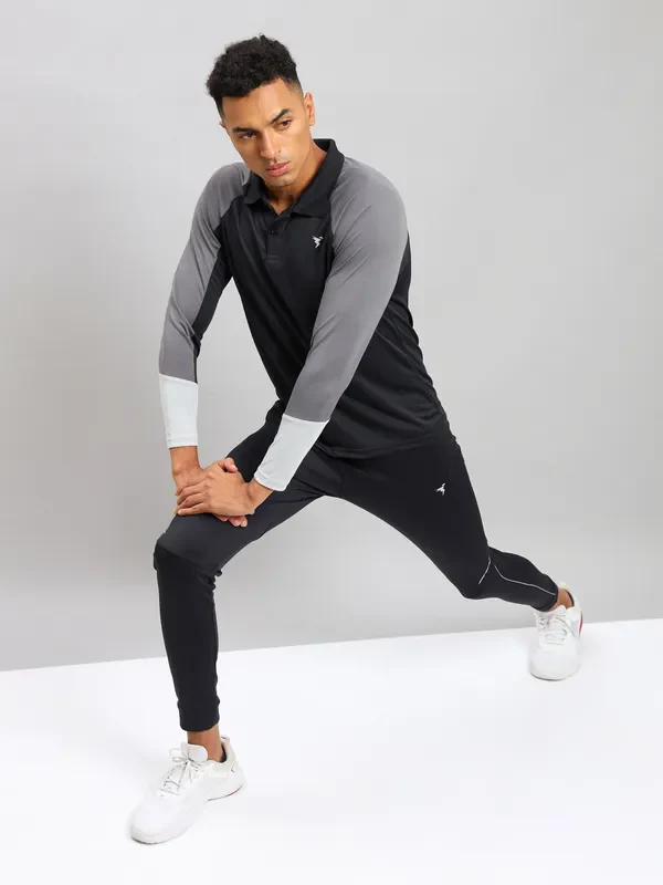 Men Colorblock Slim Fit Polo T-shirt with TECHNO COOL+ - Image 9