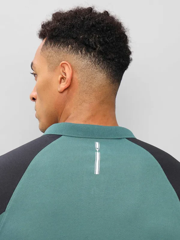 Men Colorblock Slim Fit Polo T-shirt with TECHNO COOL+ - Image 7
