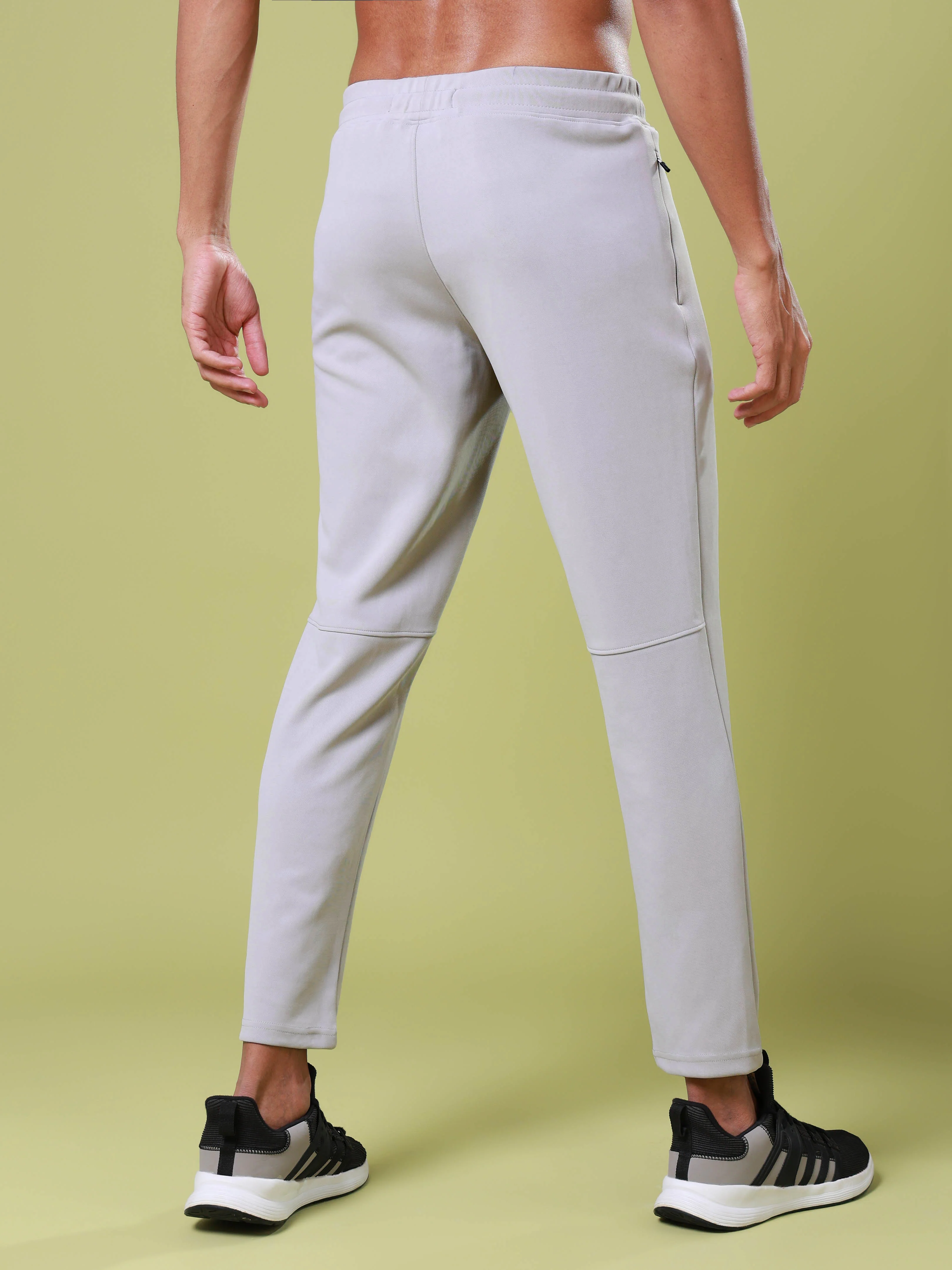 Men Solid Slim Fit Trackpants with ELASTO PLUS - Image 3