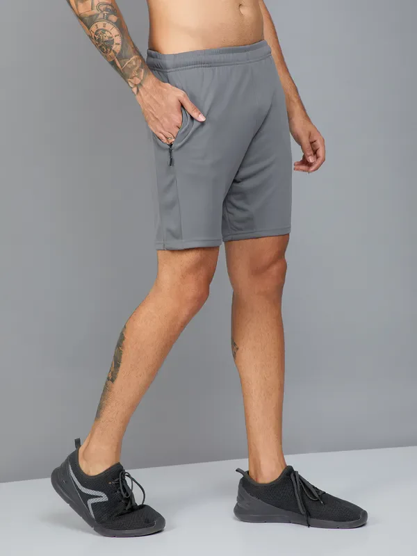 Men Solid Slim Fit Shorts with TECHNO DRY - Image 4