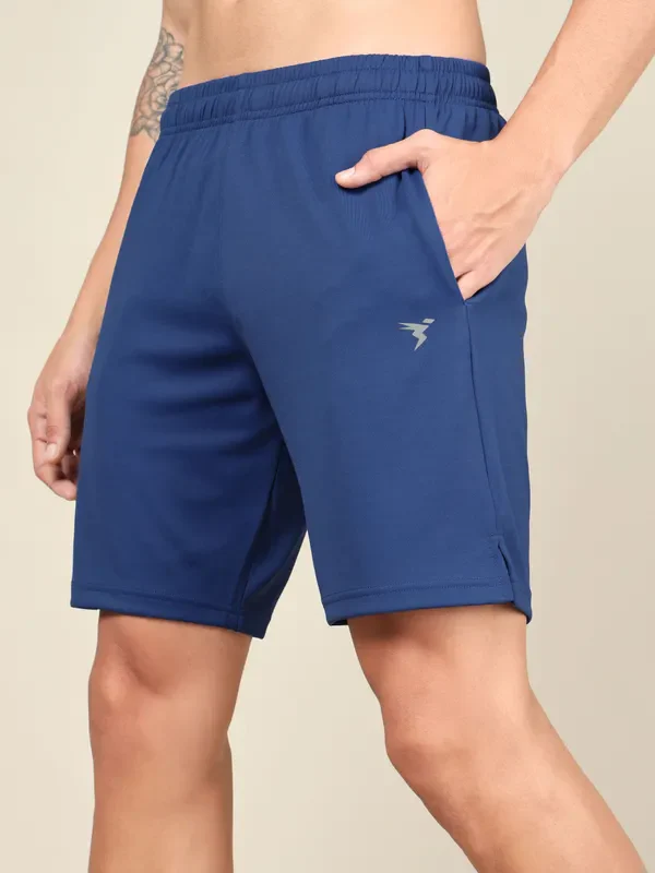 Men Solid Slim Fit Shorts with TECHNO DRY - Image 6