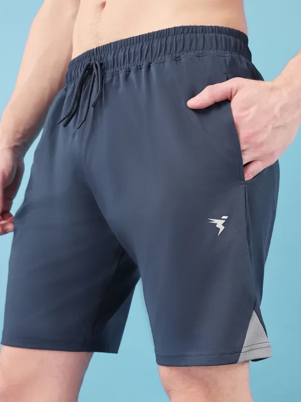 Men Solid Slim Fit Shorts with ELASTO LITE - Image 6