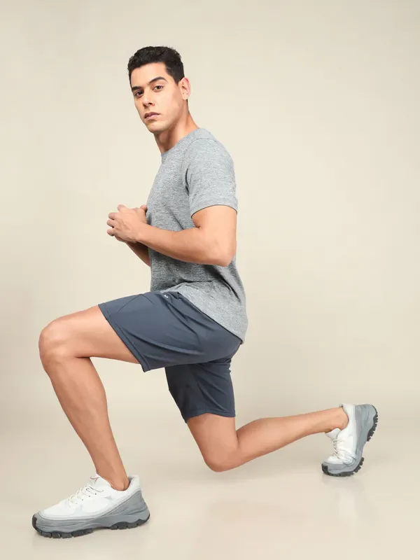 Men Solid Slim Fit Shorts with TECHNO DRY - Image 5