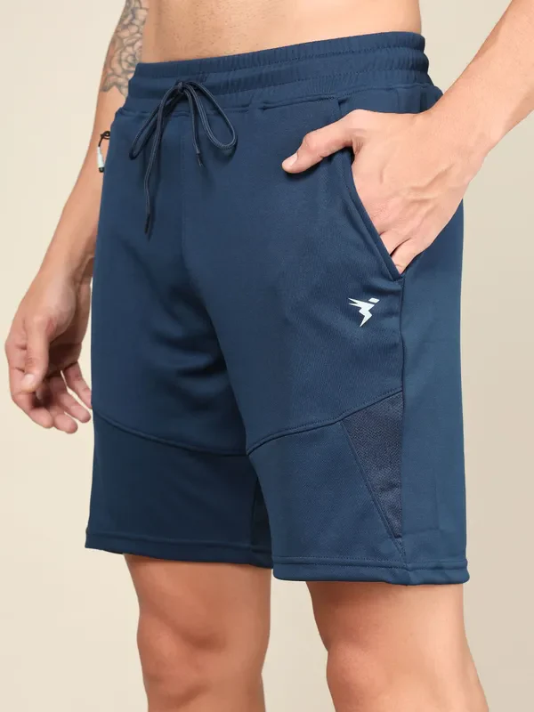 Men Solid Slim Fit Shorts with TECHNO DRY - Image 6