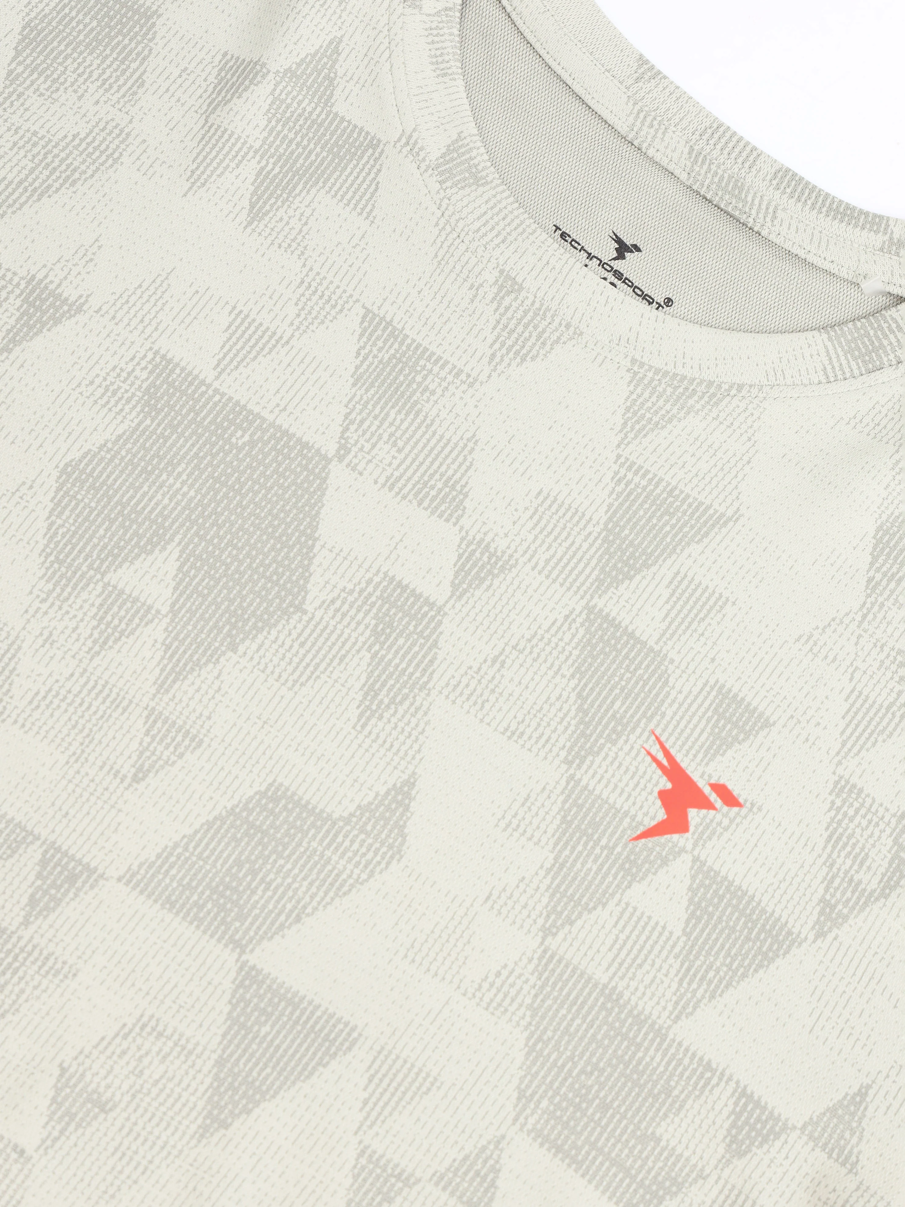 Men Jacquard Slim Fit Crew Neck T-shirt with DOUBLE COOL - Image 7