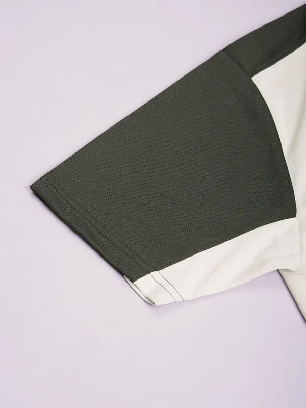 Men Colorblock Slim Fit Crew Neck T-shirt with TECHNO COOL+ - Image 7