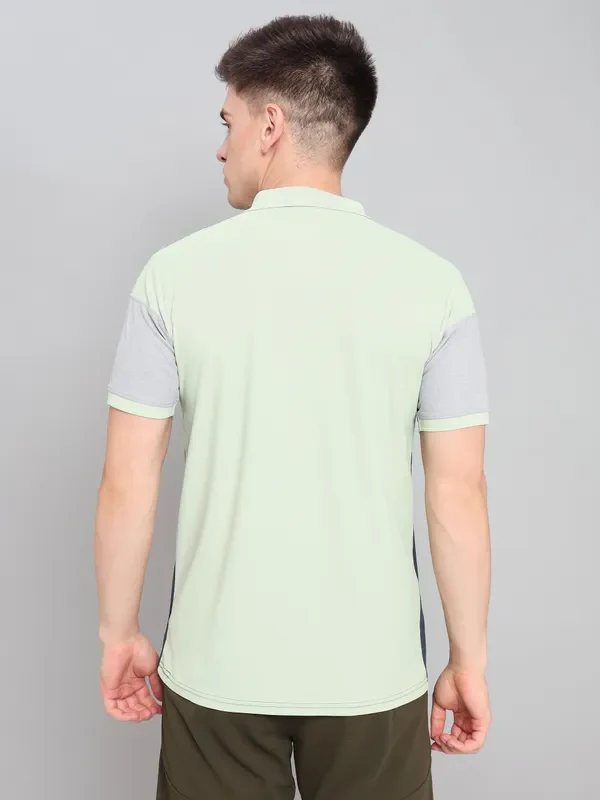Men Colorblock Slim Fit Polo T-shirt with MATPIQ - Image 6