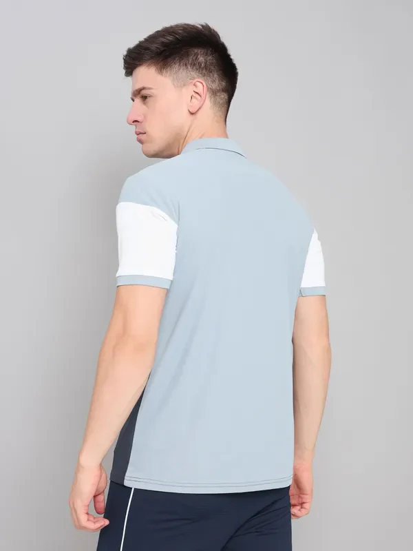 Men Colorblock Slim Fit Polo T-shirt with MATPIQ - Image 4