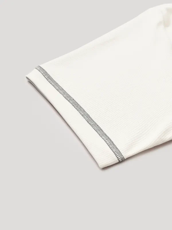 Men Solid Slim Fit V Neck T-shirt with TECHNO COOL+ - Image 9
