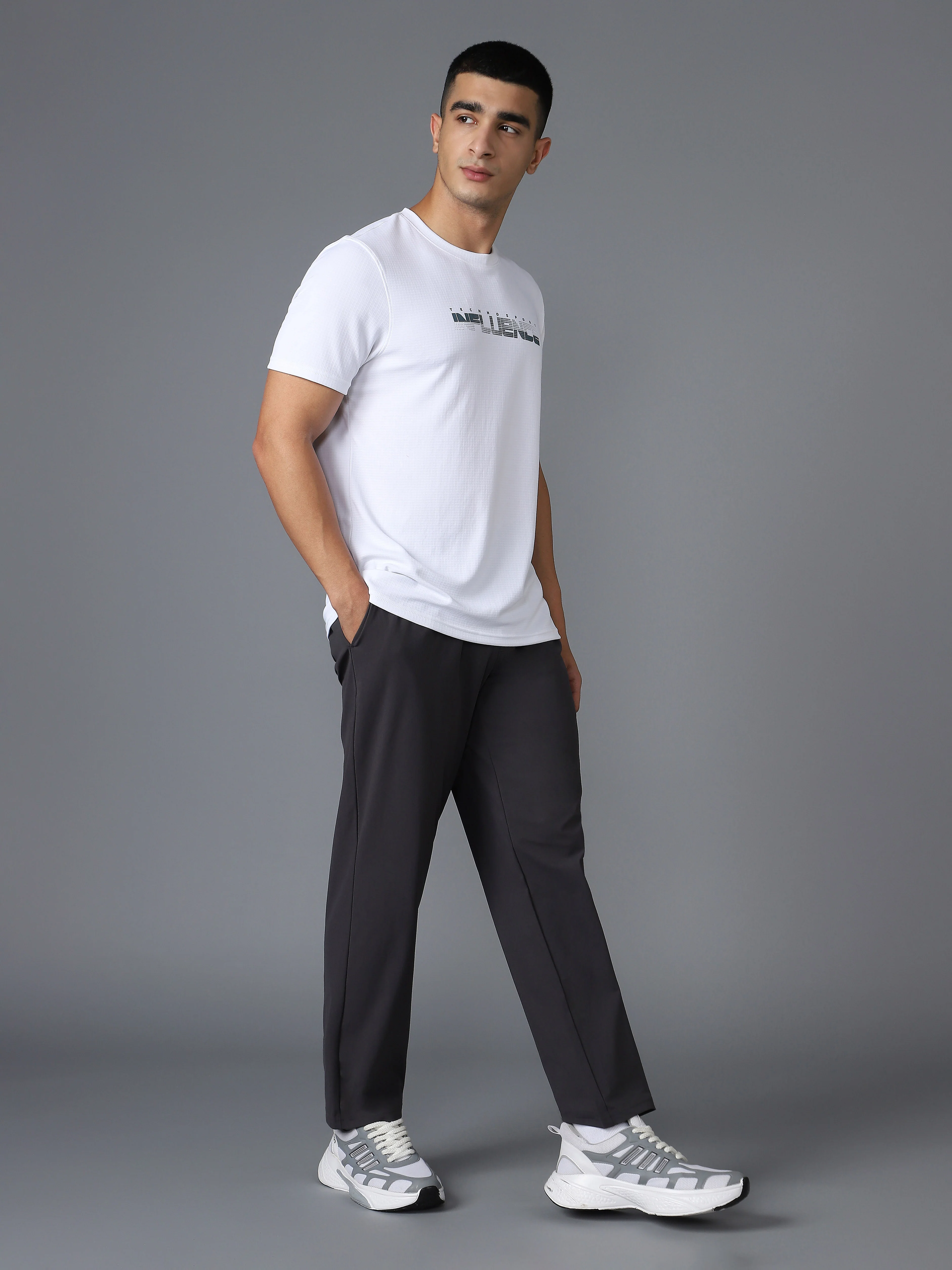 Men Printed Regular Fit Crew Neck T-shirt with TECHNO COOL+ - Image 6