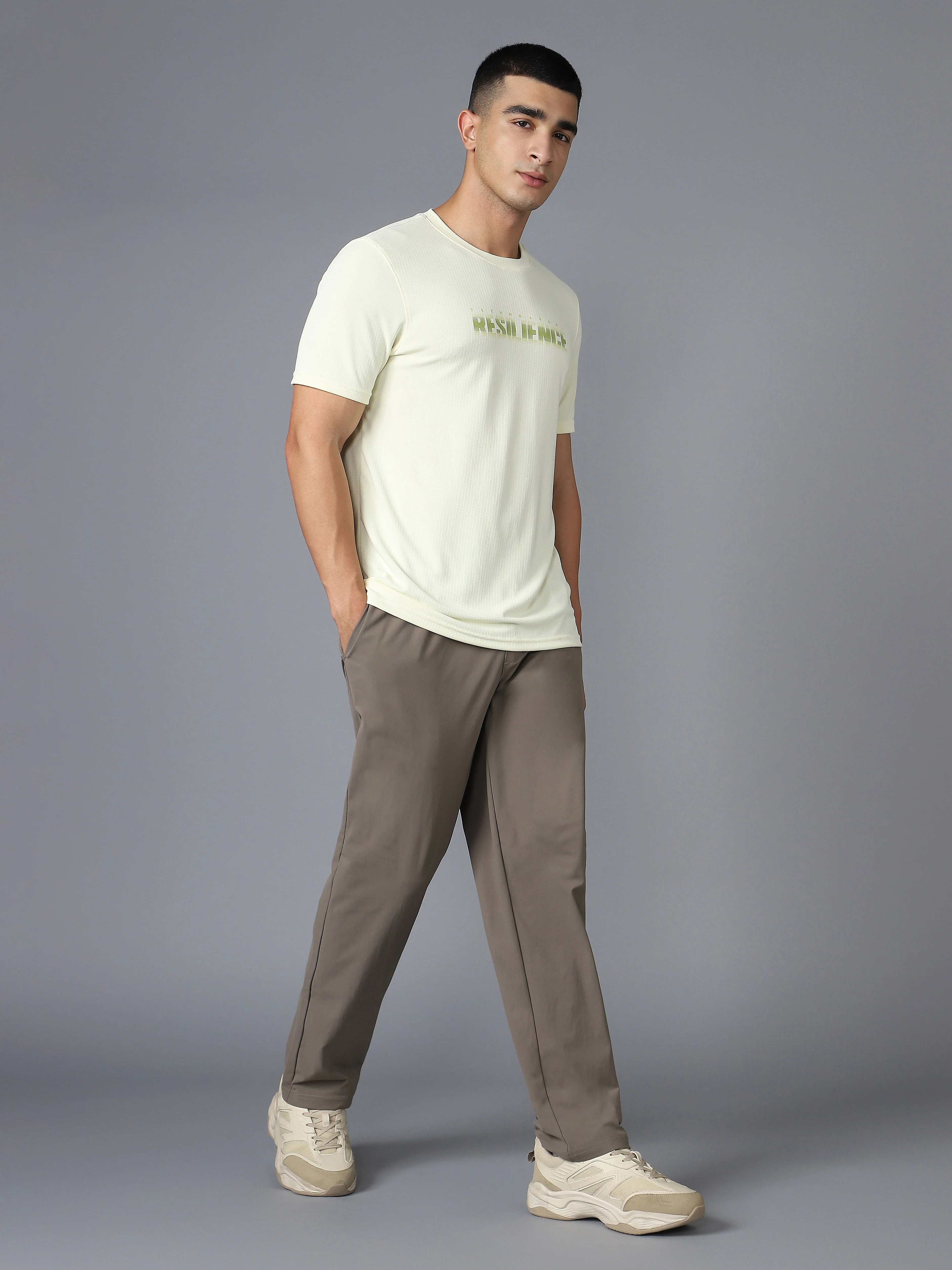 Men Printed Regular Fit Crew Neck T-shirt with TECHNO COOL+ - Image 6