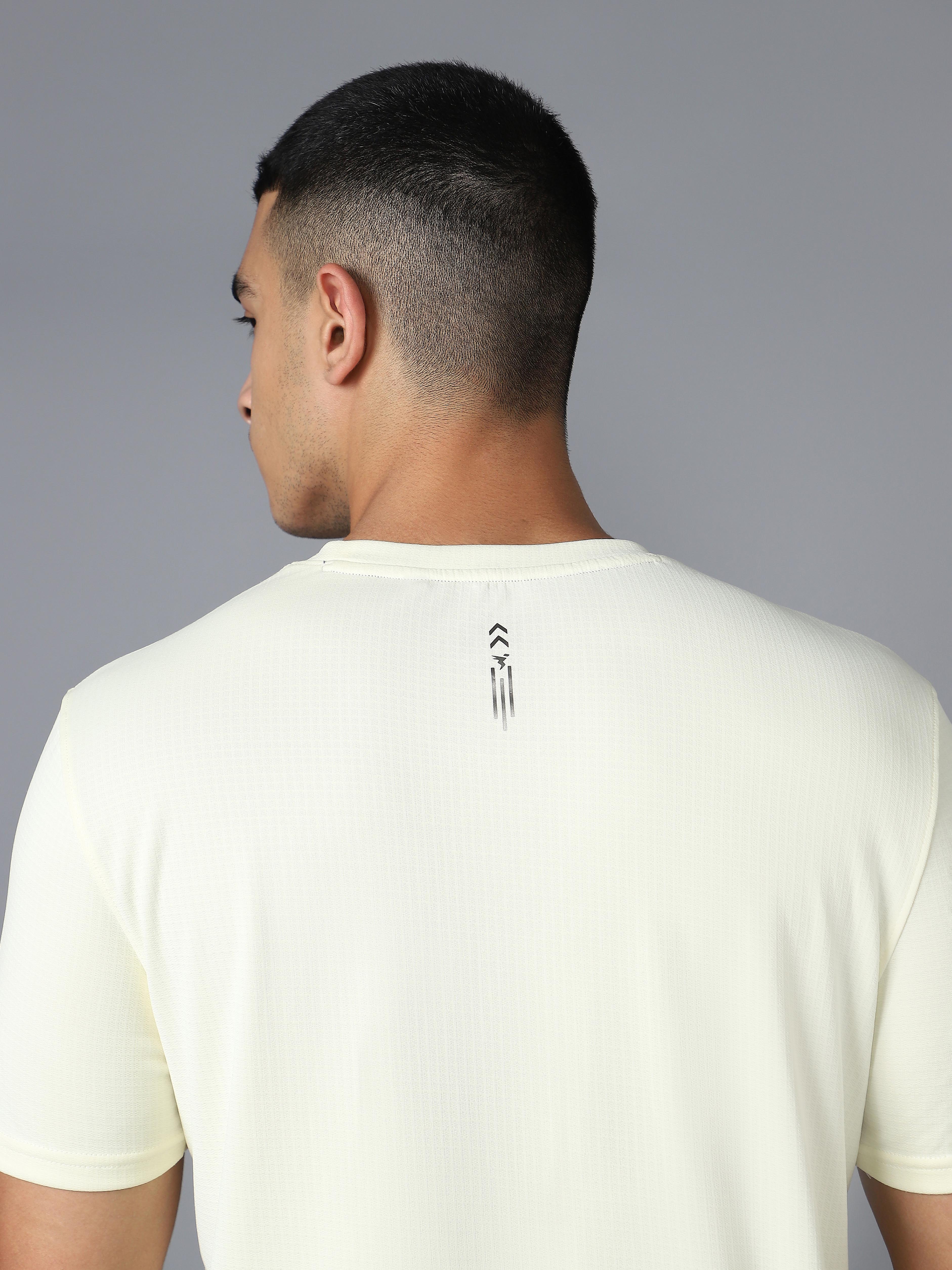Men Printed Regular Fit Crew Neck T-shirt with TECHNO COOL+ - Image 8