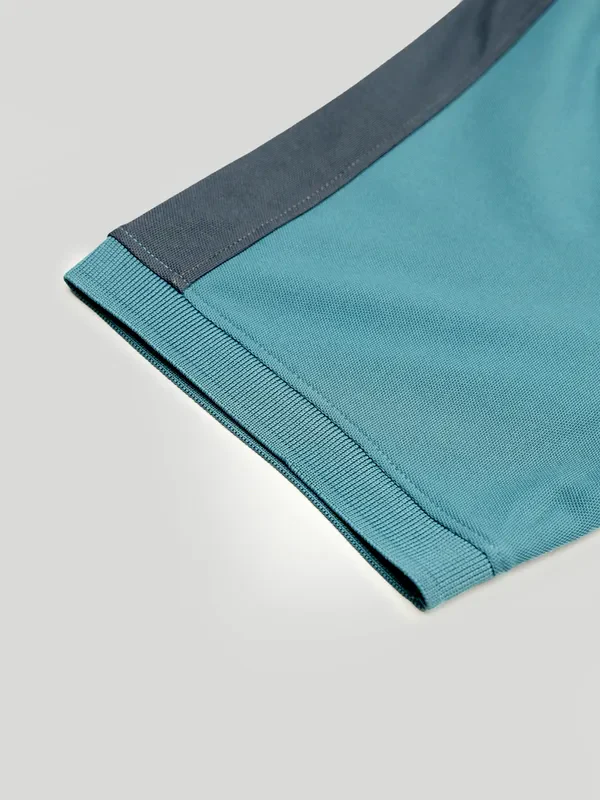 Men Colorblock Slim Fit Polo T-shirt with MATPIQ - Image 10