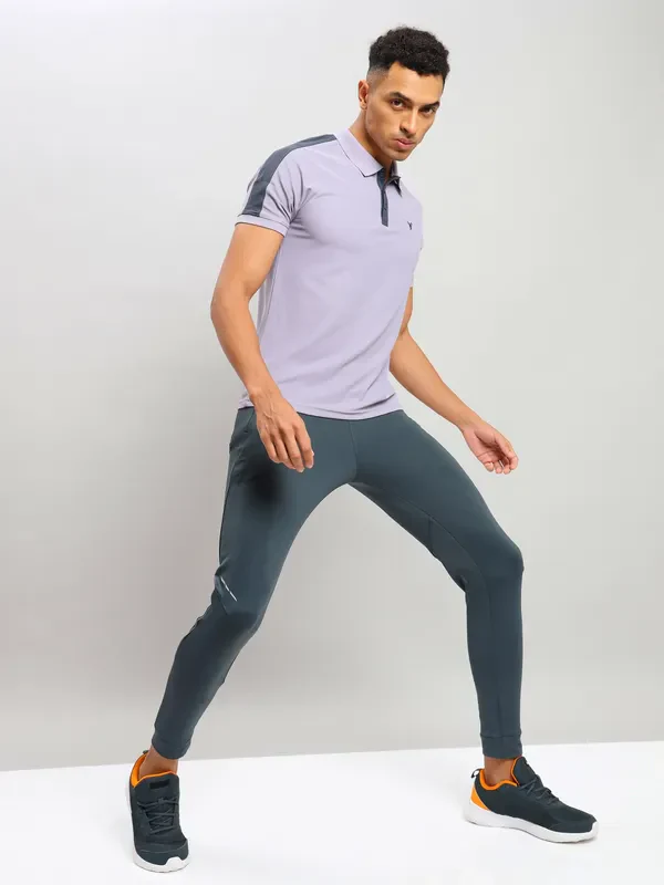 Men Colorblock Slim Fit Polo T-shirt with MATPIQ - Image 5