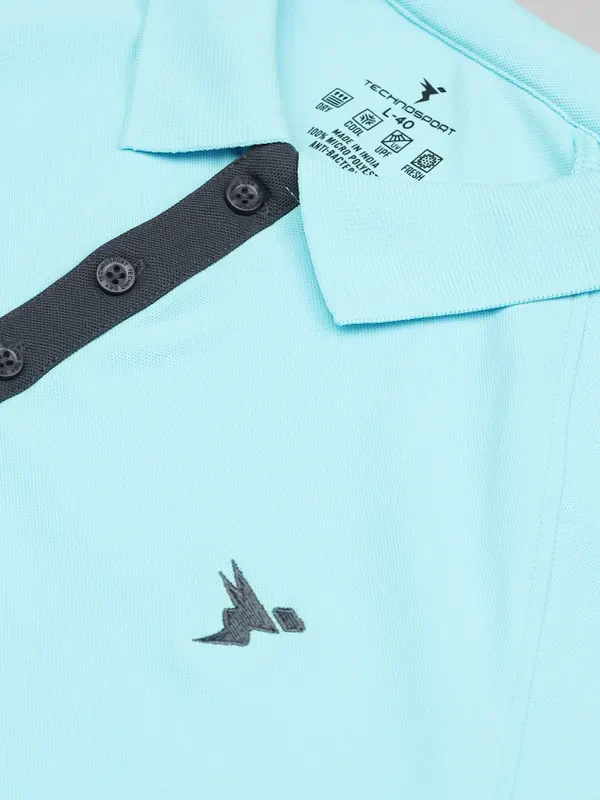 Men Colorblock Slim Fit Polo T-shirt with MATPIQ - Image 11