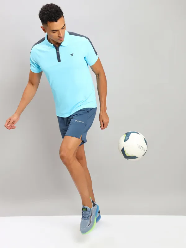 Men Colorblock Slim Fit Polo T-shirt with MATPIQ - Image 6