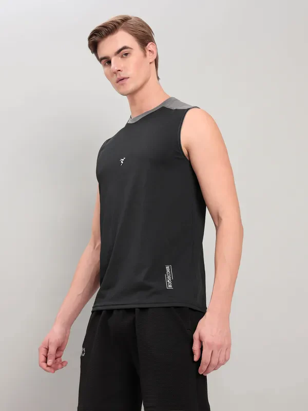 Men Solid Slim Fit Crew Neck Innerwear Vest with ELASTO LITE - Image 5
