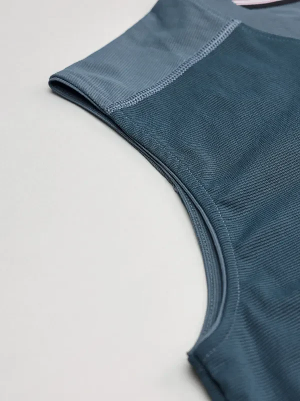 Men Solid Slim Fit Crew Neck Innerwear Vest with ELASTO LITE - Image 3