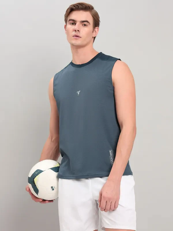 Men Solid Slim Fit Crew Neck Innerwear Vest with ELASTO LITE