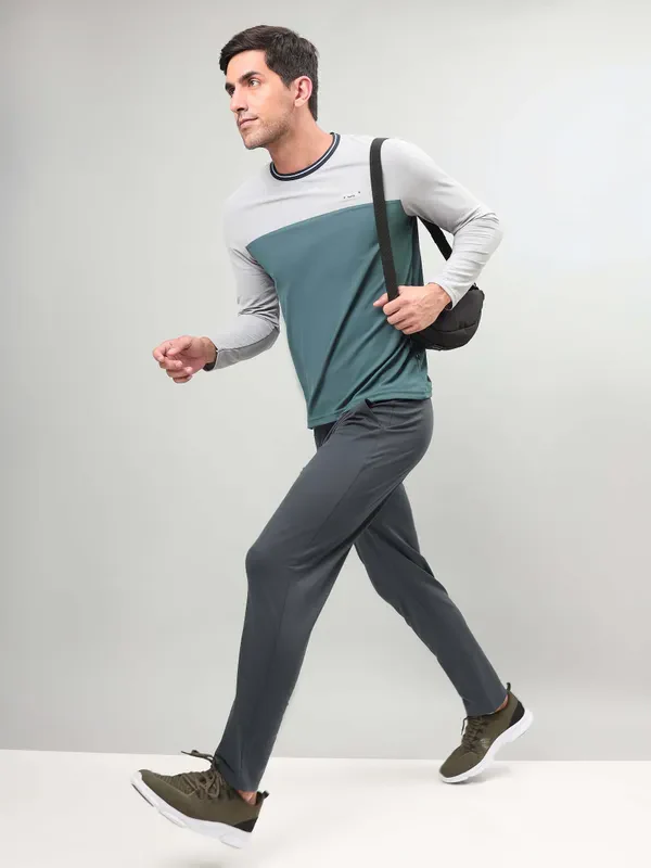 Men Colorblock Slim Fit Crew Neck T-shirt with MATPIQ - Image 5