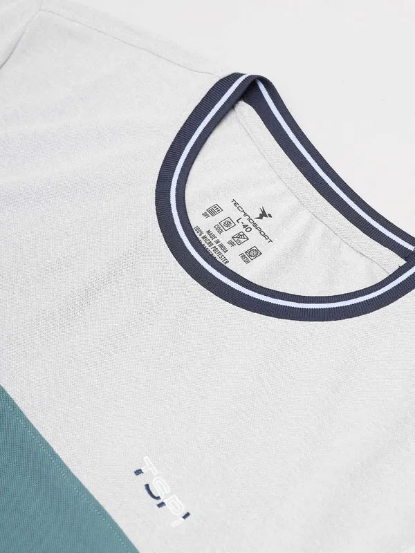 Men Colorblock Slim Fit Crew Neck T-shirt with MATPIQ - Image 7